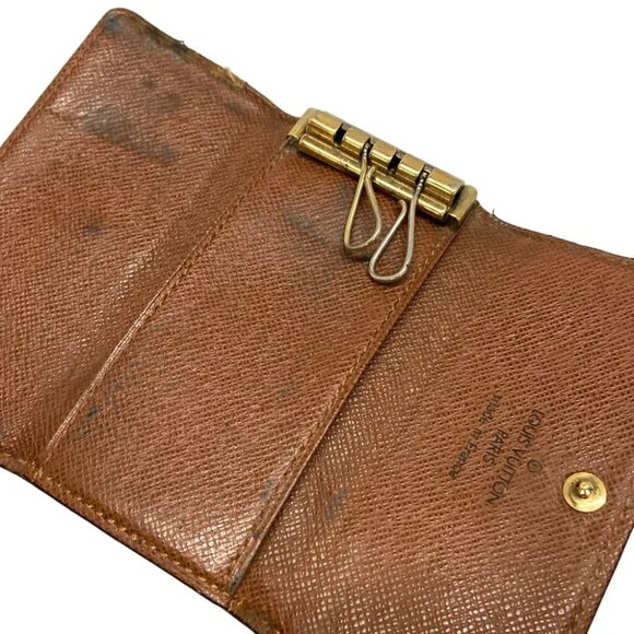 LOUIS VUITTON Multicles 4 M69517 Maroon Monogram - RA0041 Key Case - Picture 9 of 11